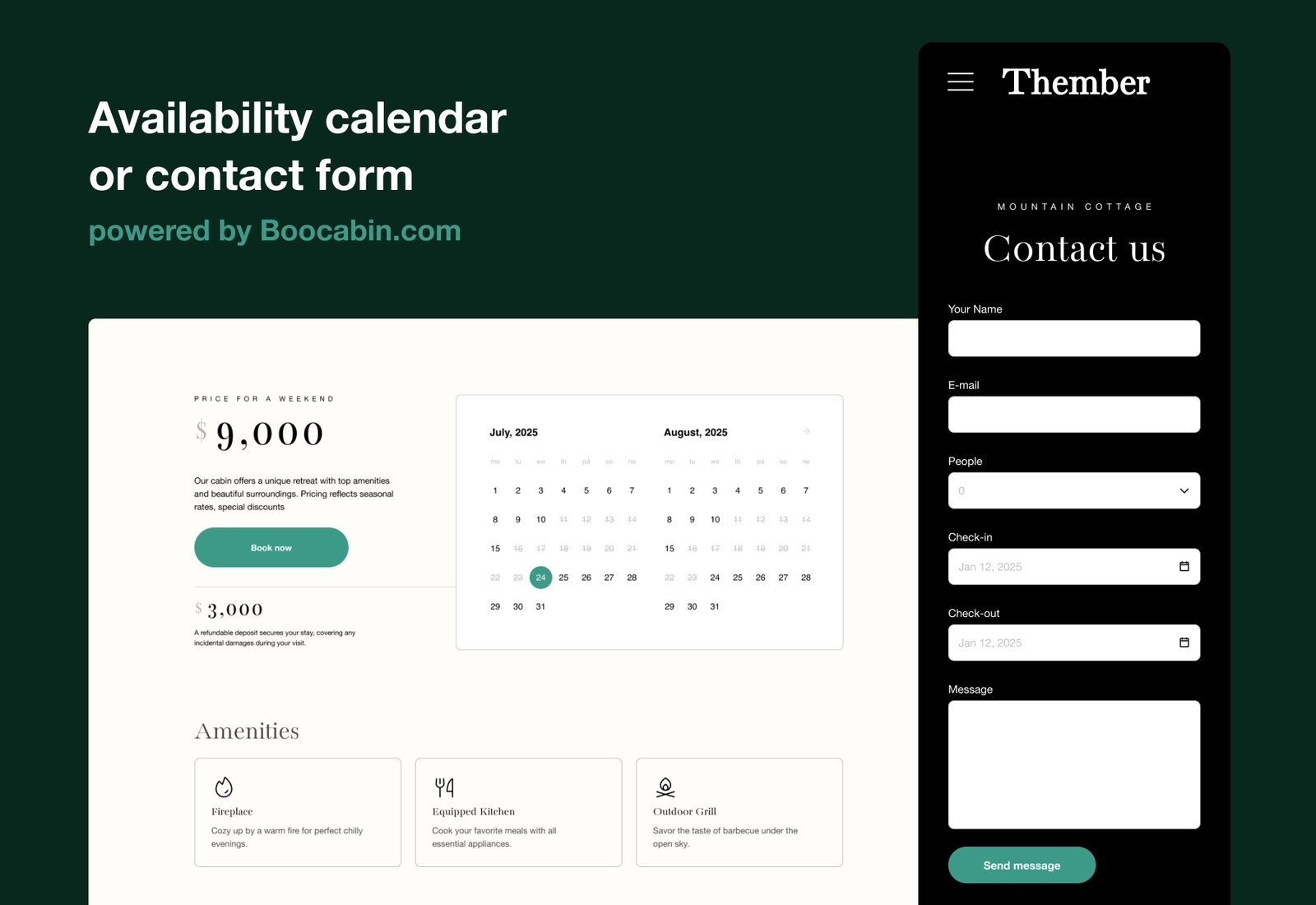 thember figma cabin template